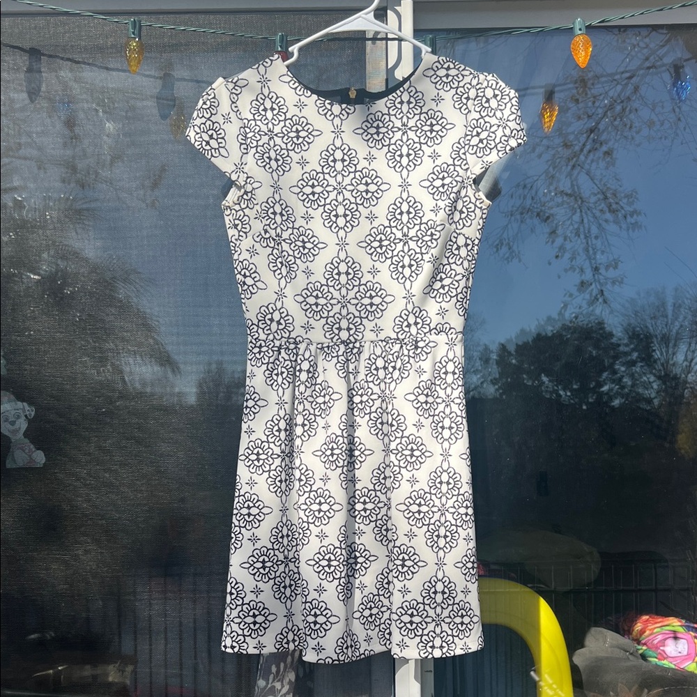 B Darlin Black and White Floral Mini Dress